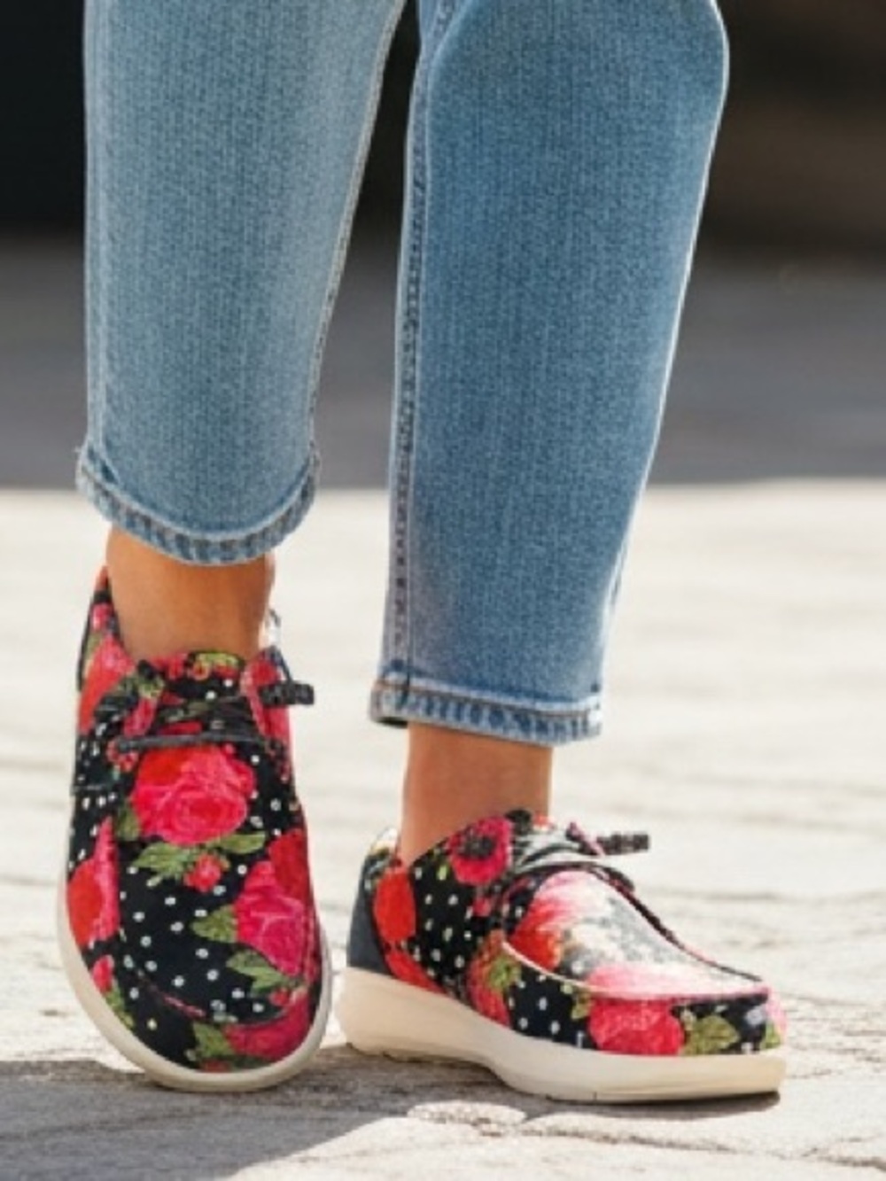 Ariat x Rodeo Quincy Hilo Punchy Polka Dot Floral Shoes Women’s 10 B NEW BOX